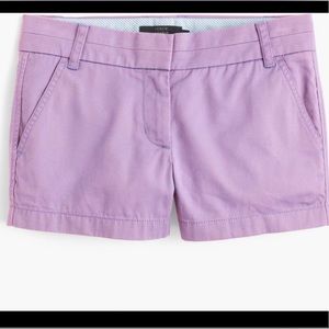 J. Crew women’s light purple chino shorts size 10